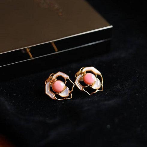 Rose Pink Queen Conch Pearl Necklace - House Of Pearls